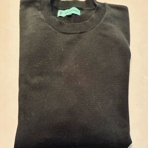 Mio Marino Black Crewneck Sweater for Men Size Large